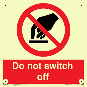 Do not switch off 